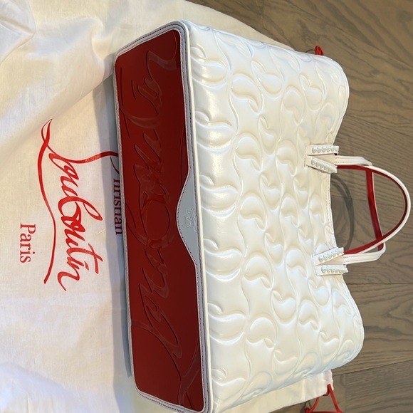 Christian Louboutin Cabat Embossed Leather Tote - Picture 7 of 8